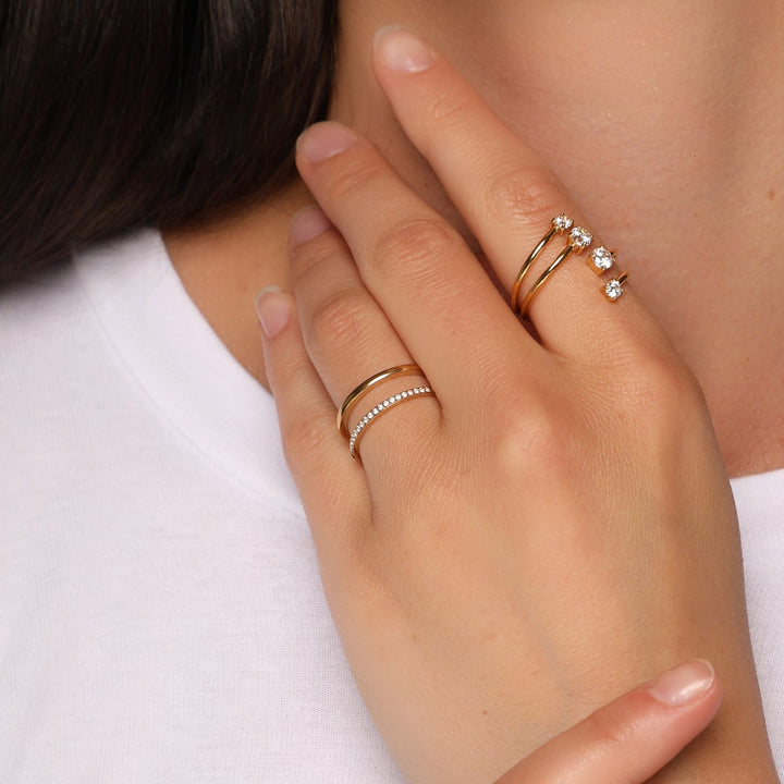 Glow Band Ring | 18K gold-plated