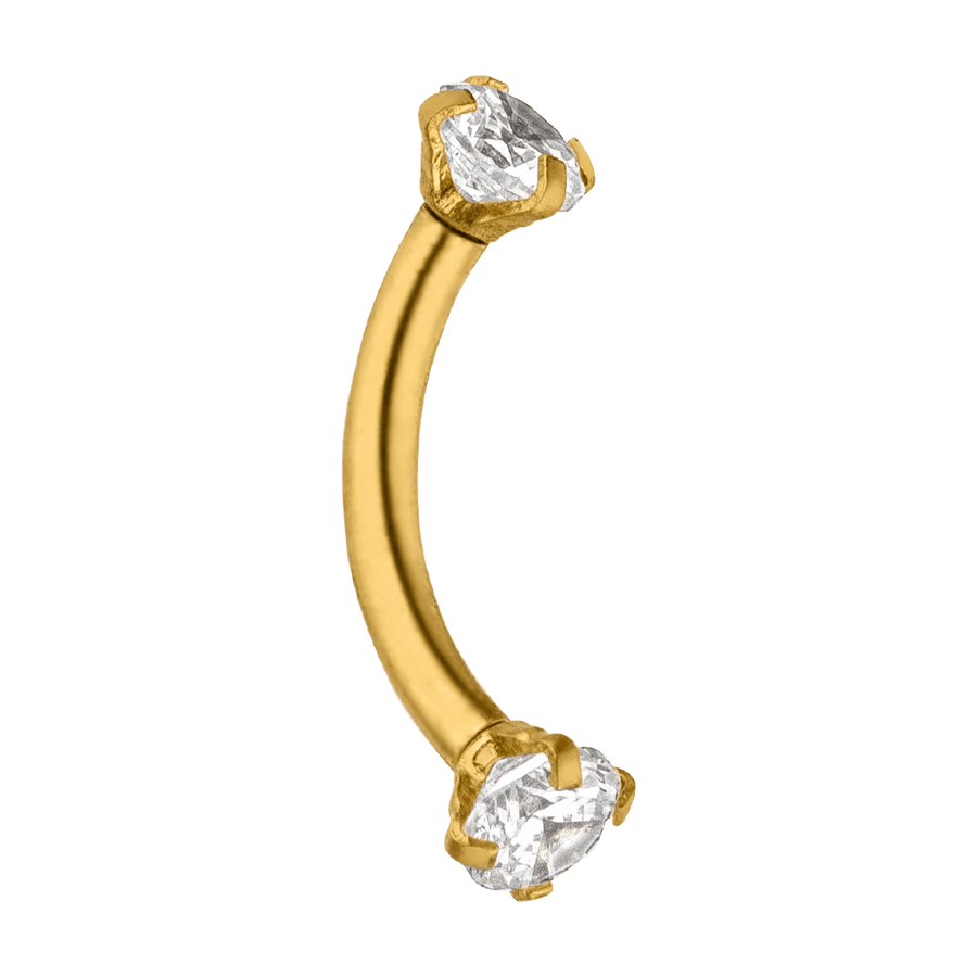 Rook Piercing wasserfest Titan Zirkonia Steinchen