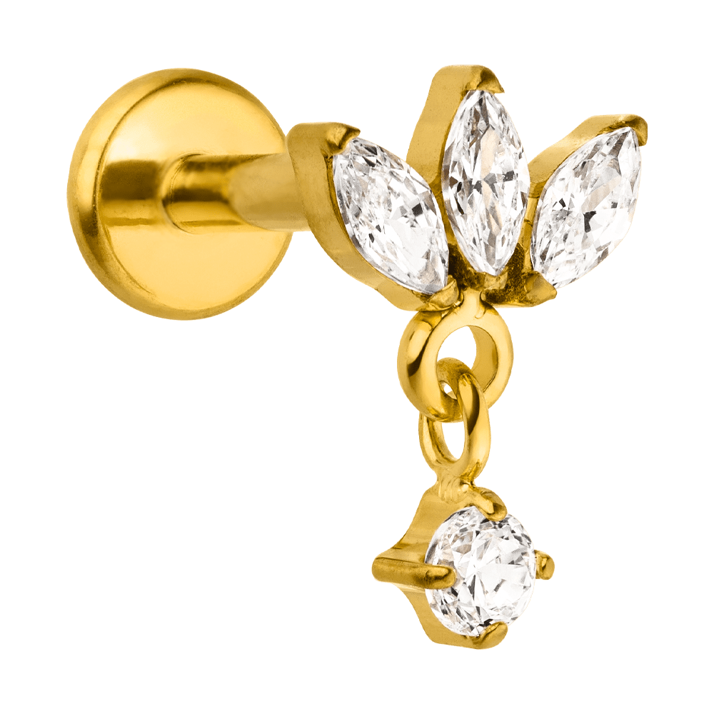 kaktus piercing ulm Zirkonia Piercing Lotus Blume