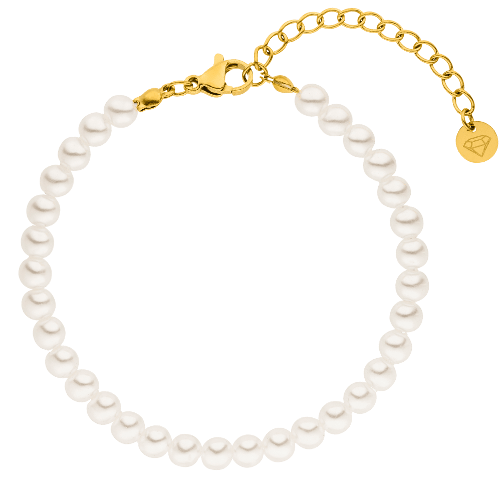 Personalisiertes Fußkettchen Aus 925er Sterlingsilber & Gold Filled Perlen - Maßanfertigung