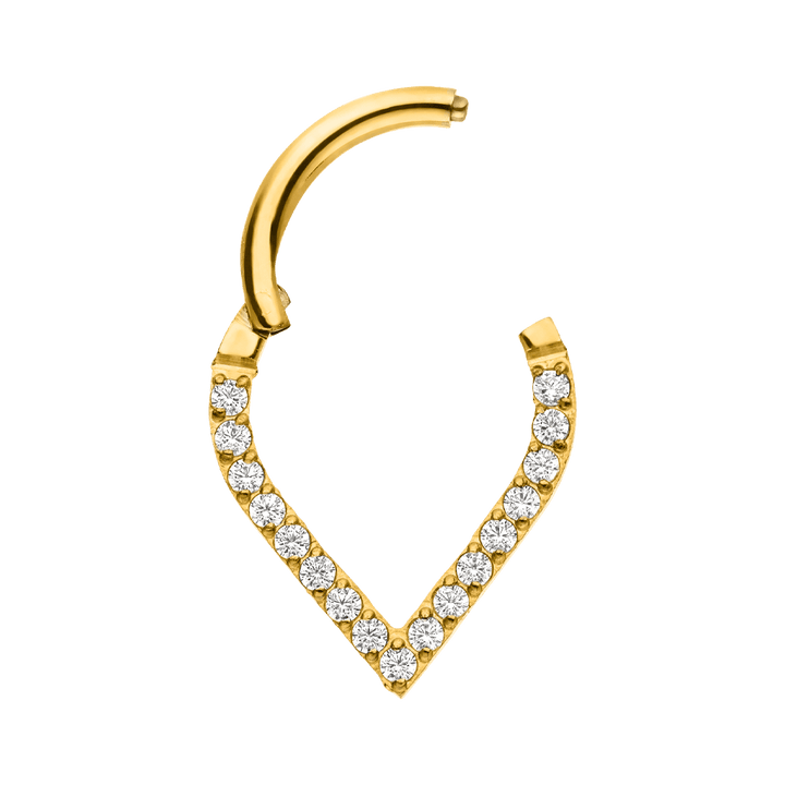 Glitzer Piercing Clicker Titan wasserfest Segmentring
