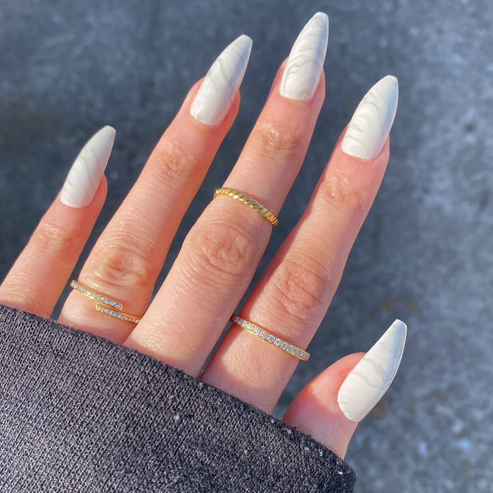 Elegante Ringe für Frauen 18K vergoldet wasserfest
