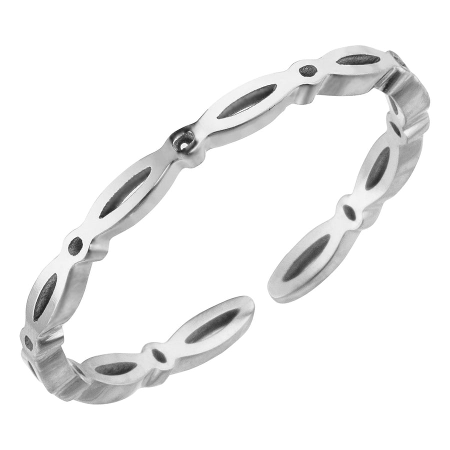 DĂĽnner Ring silber wasserfest dezent Edelstahl