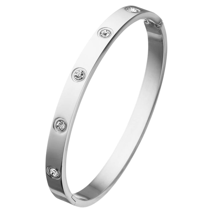 Zirkonia Armreif Silber wasserfest Damen