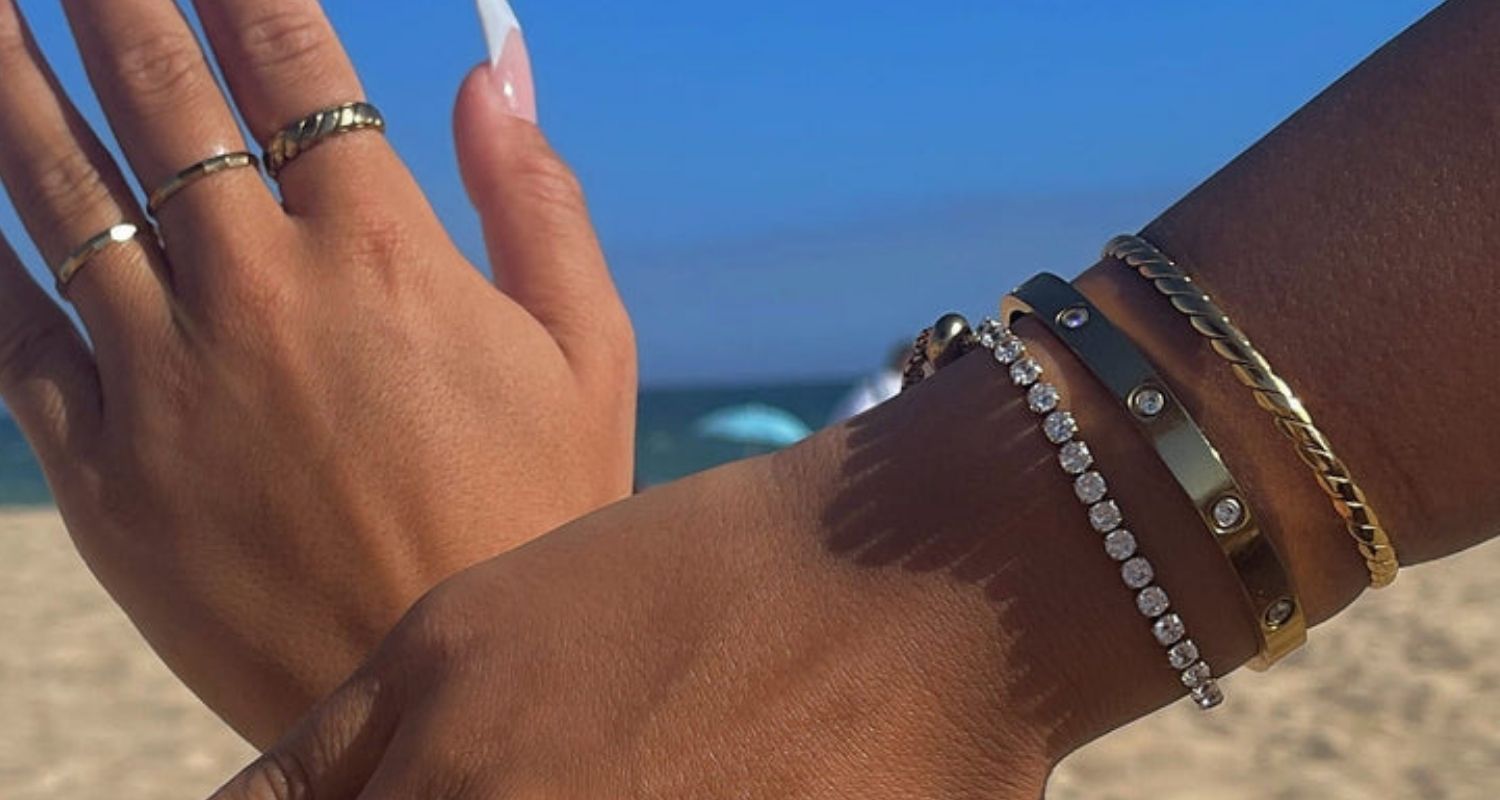 Wasserfester Schmuck vergoldet langlebig