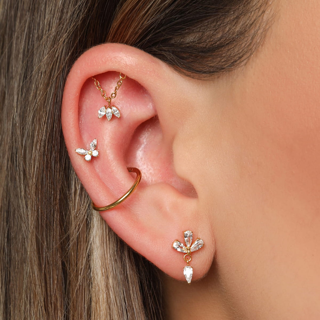 Hidden Helix Piercing hängend Anhänger wasserfest