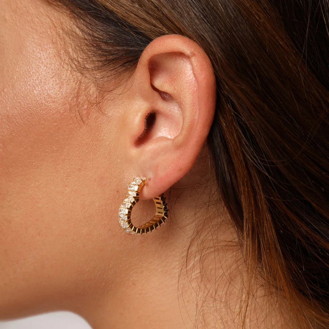 Heart Deluxe Creolen | 18K vergoldet