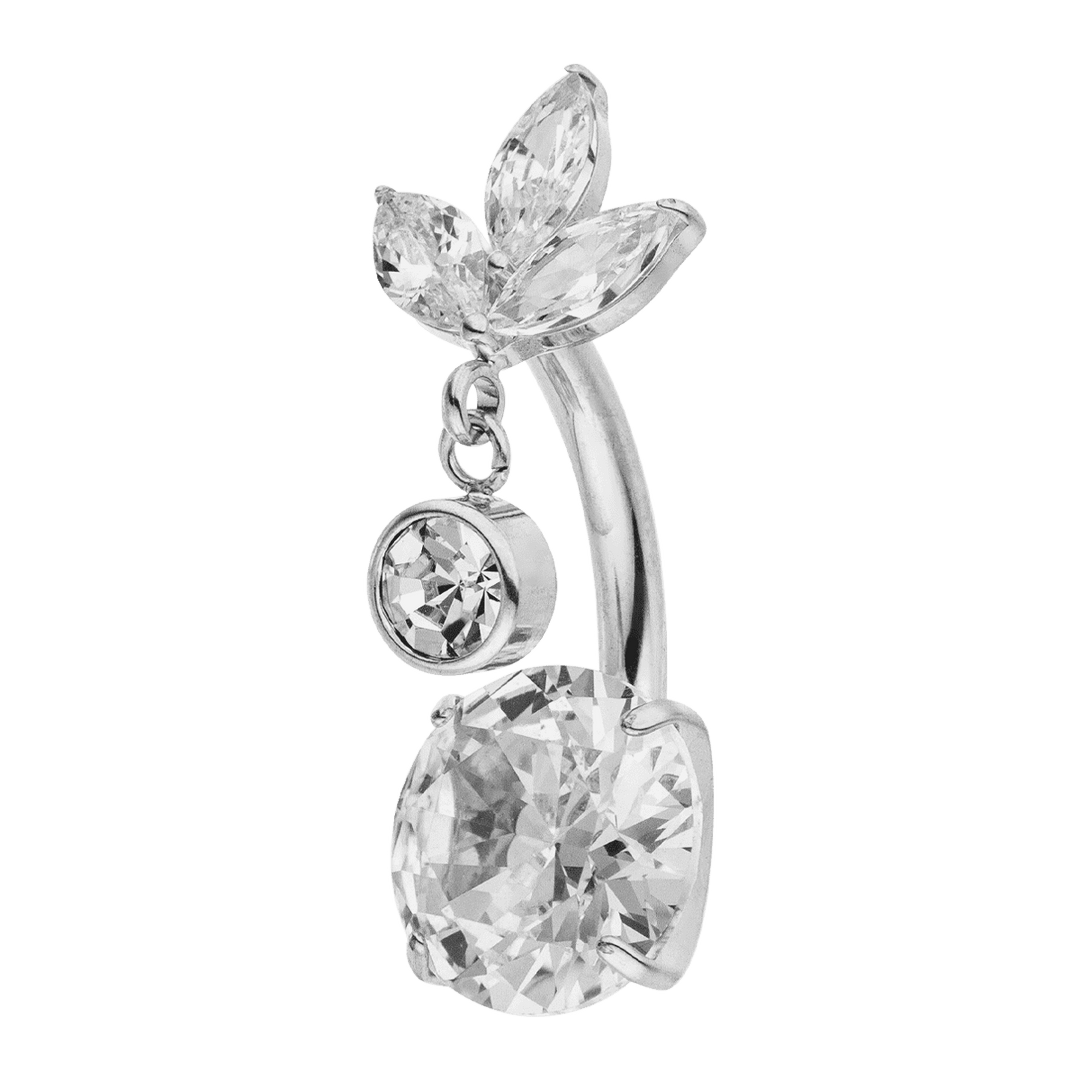 silbernes bauchnabelpiercing titan wasserfest