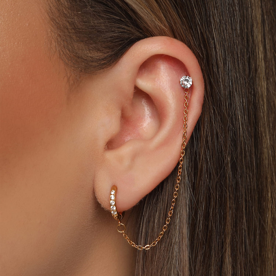 Crystal Ohrring Piercing | Titan
