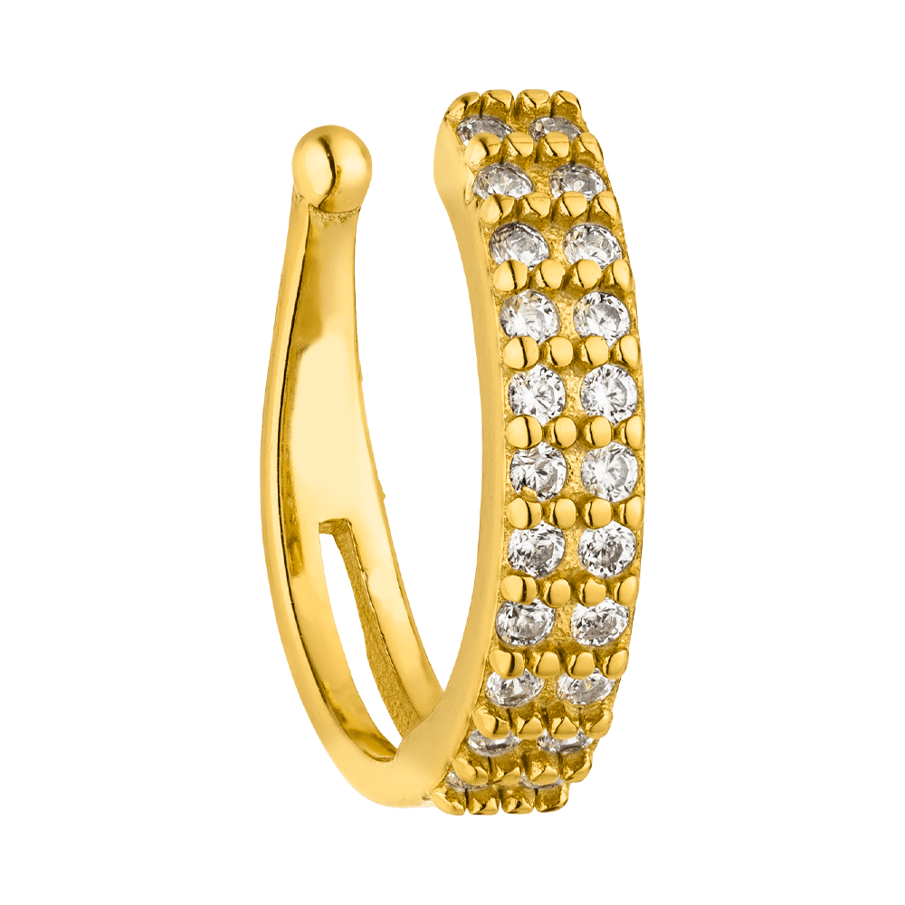 Double Shine Ear Cuff Ear Clip | DIAMOND MODE