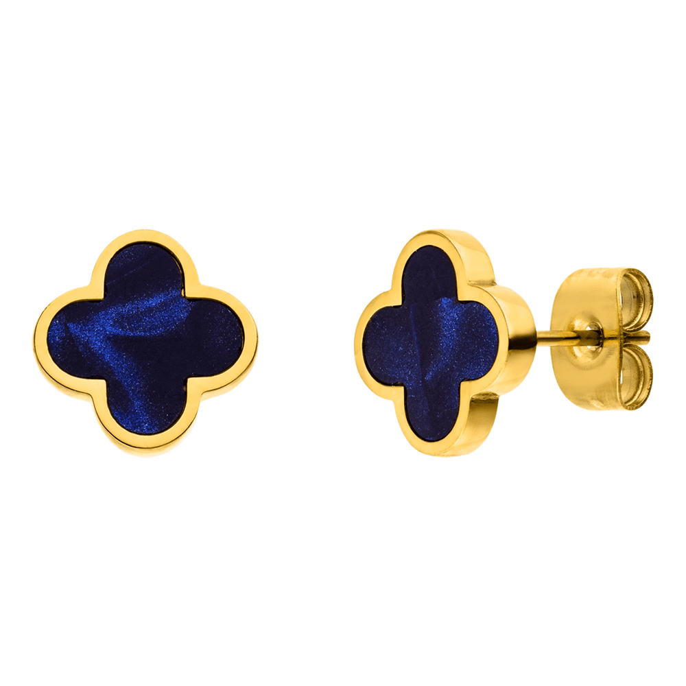 Dreamy Clover Ohrstecker | 18K vergoldet