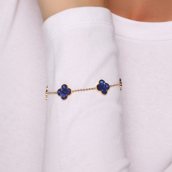 Dreamy Clover Armband | 18K vergoldet