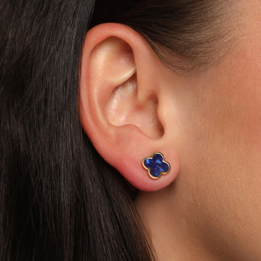Dreamy Clover Ohrstecker | 18K vergoldet