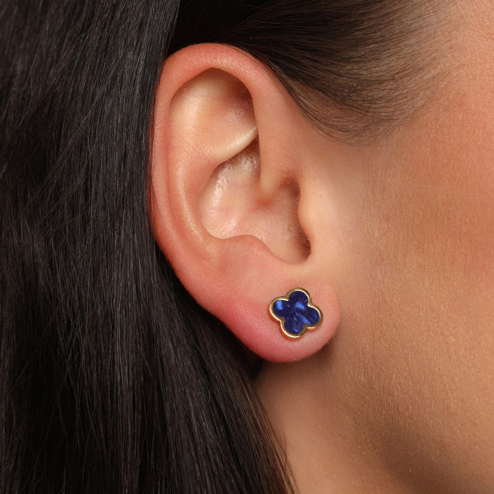 Dreamy Clover Ohrstecker | 18K vergoldet