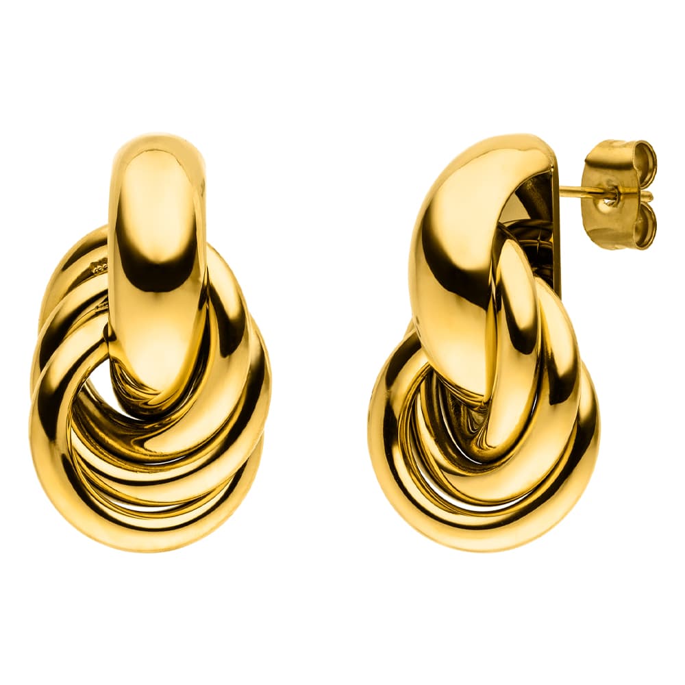 Loop Ohrstecker | 18K vergoldet