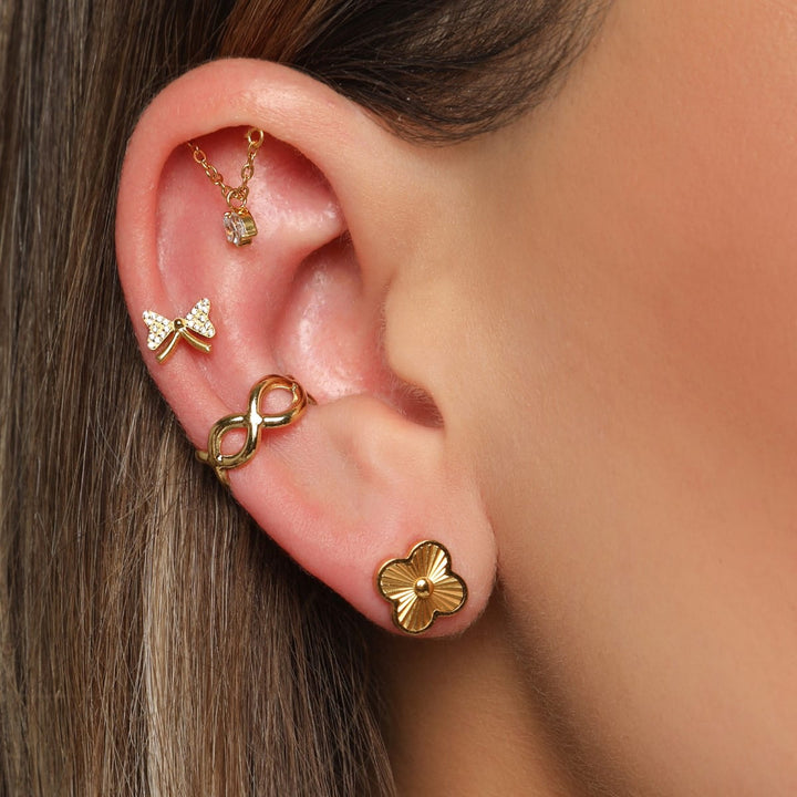 Orbit Ear Cuff | 18K vergoldet