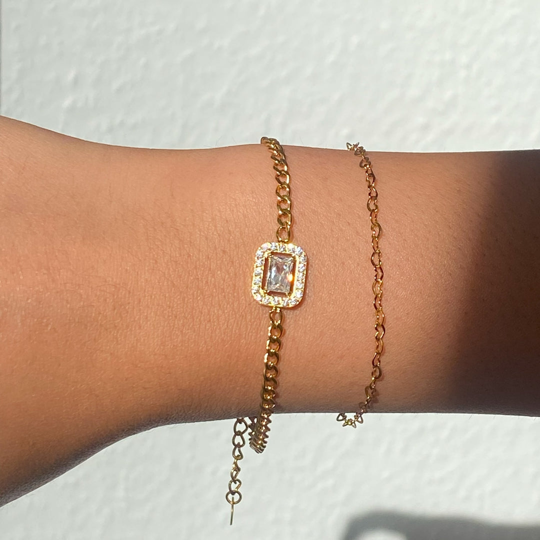 wasserfestes Armband Glitzer Steine Gourmet