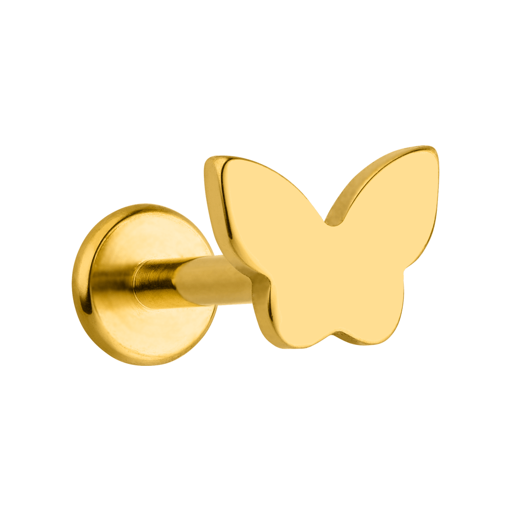 Schmetterling Piercing Titan wasserfest Labret Helix