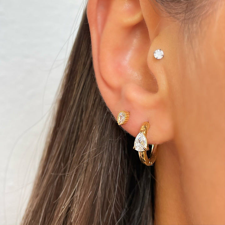 Boucles d'oreilles Alcina | Plaqué or 18 carats