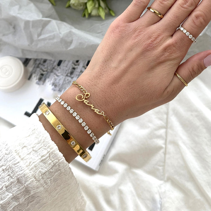 Armnreif Love Liebesarmband Gold