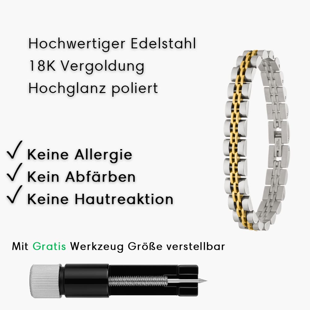 Armband nickelfrei multifarbig hochpoliert edel