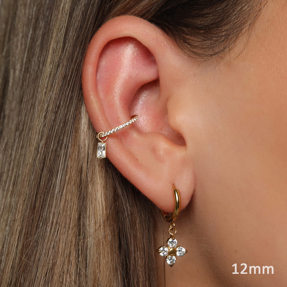 Conch Ring Piercing mit Anhänger TItan