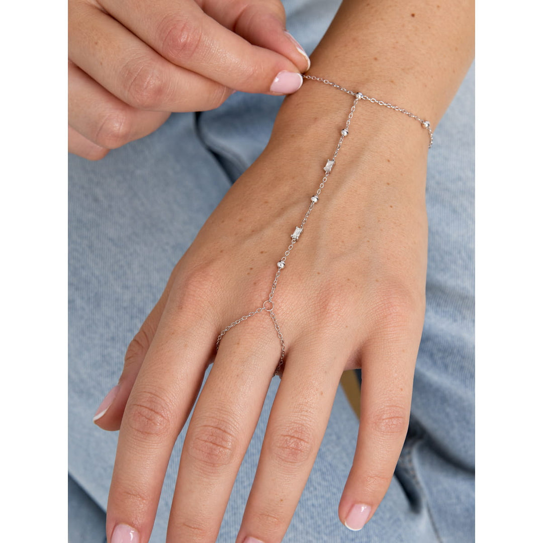 Baguette Handkette | 14K vergoldet