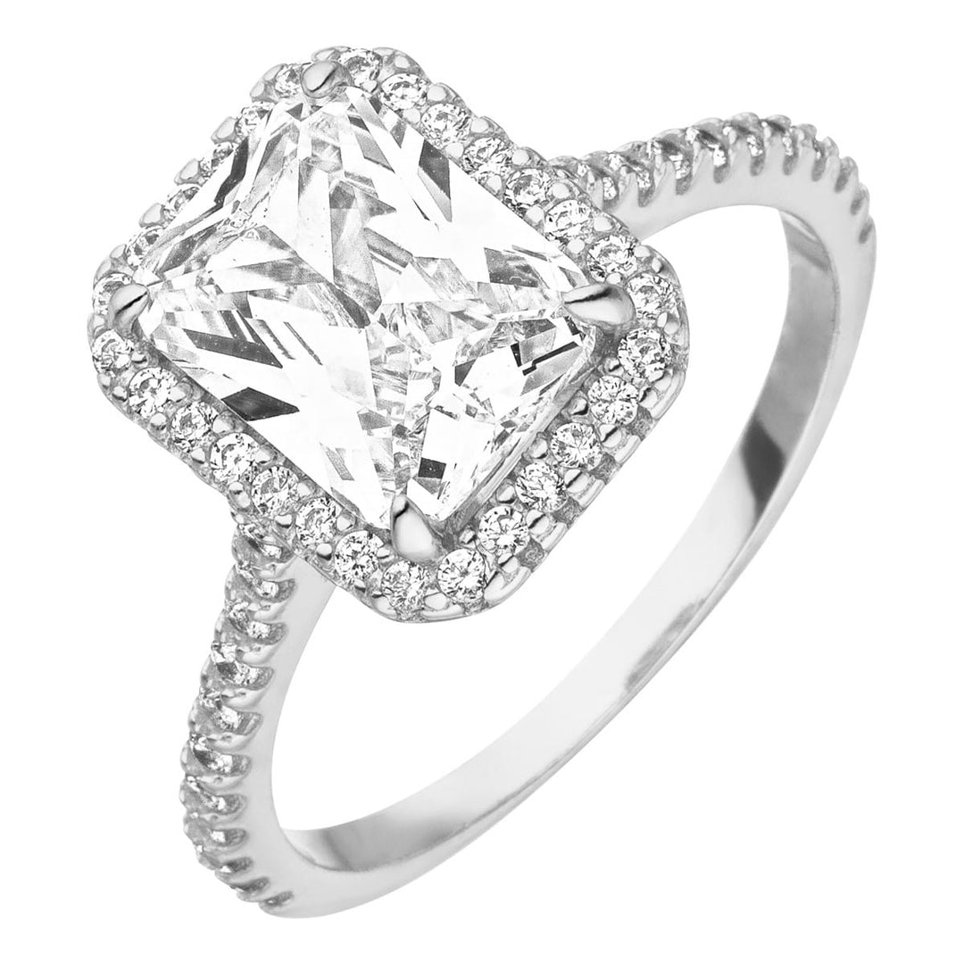 Wasserfester Ring Edelstahl Zirkonia groß