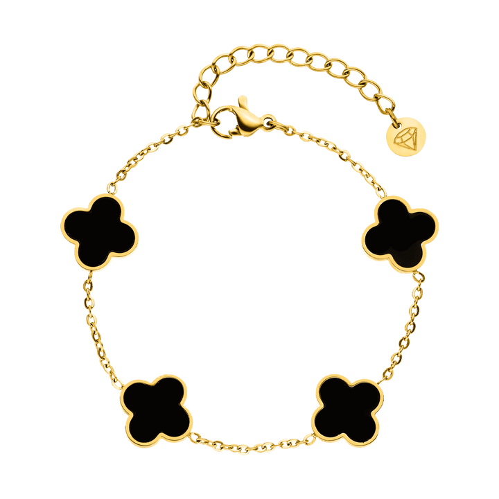 Black Clover Armband | 18K vergoldet