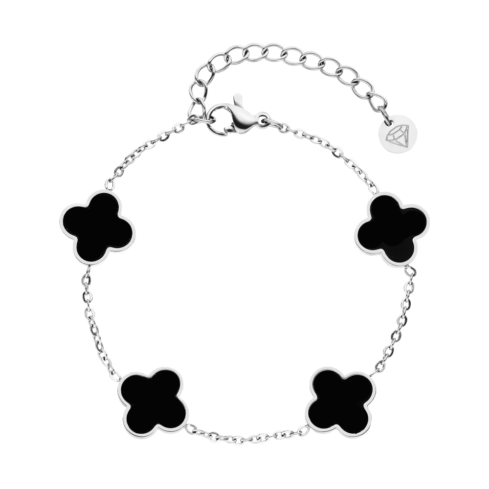 Black Clover Armband | 18K vergoldet