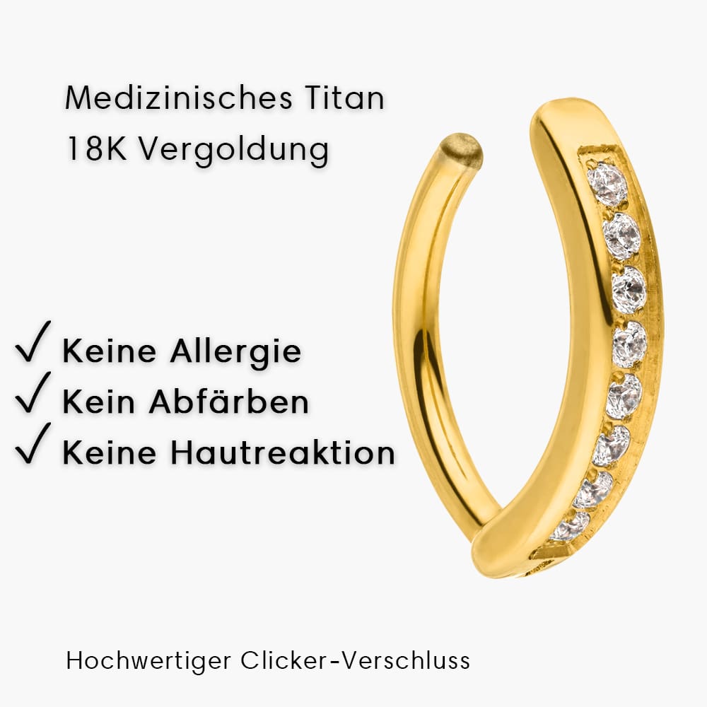 titan bauchnabelpiercing gold medizinisches titan kein abfärben