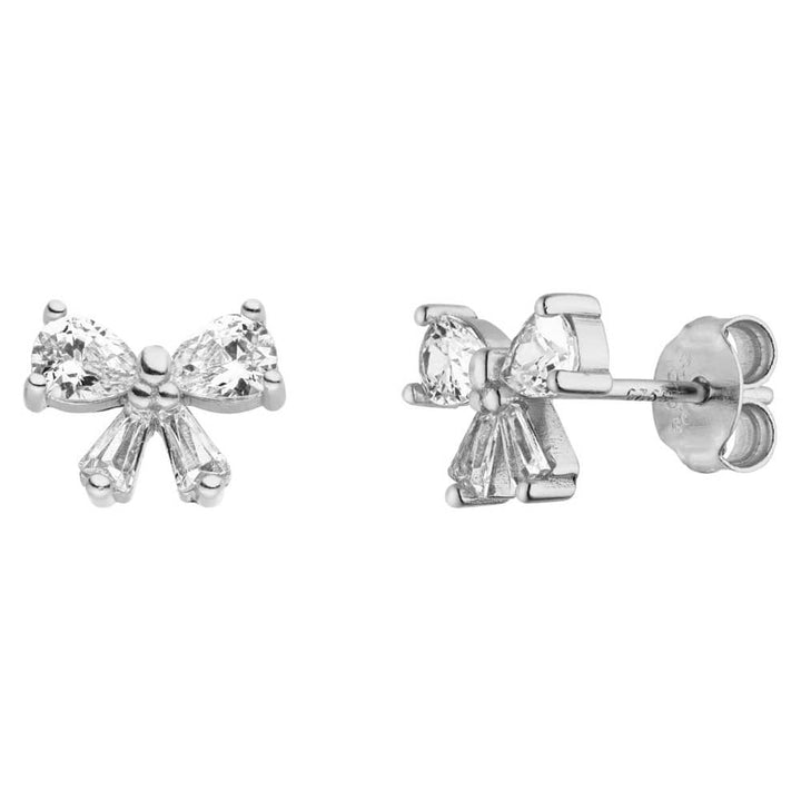 Bow Tie Stud Earrings | 925 real silver