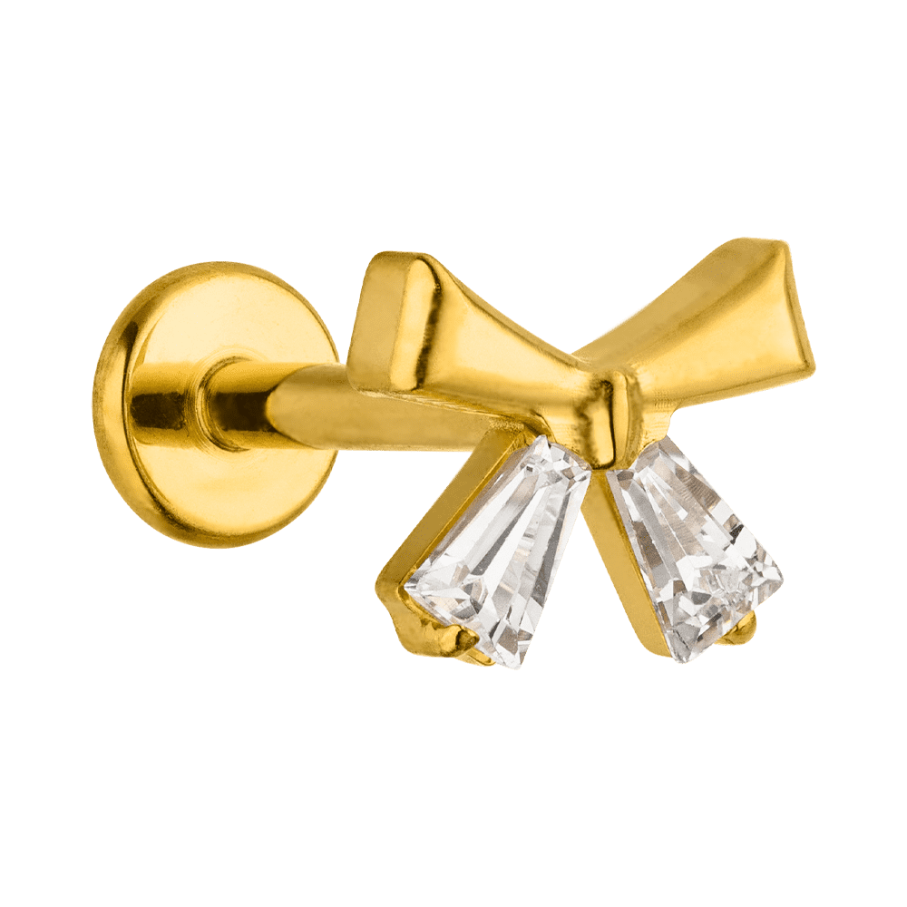 Schleifen Piercing Ohr Helix Tragus Zirkonia Titan