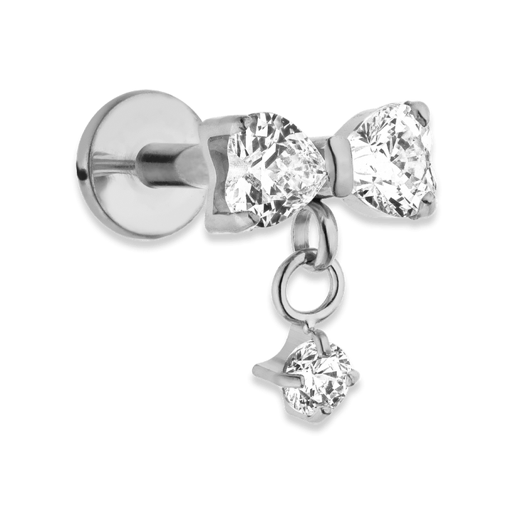 Piercing Helix Silber Titan hypoallergen Conch wasserfest Schleife