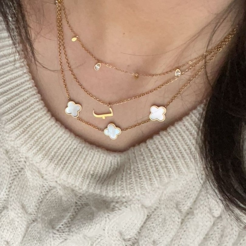 Collier en filigrane arabe | 18 carats en or - plaqués