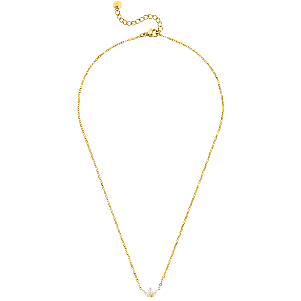 Lotus Kette wasserfest 18K vergoldet