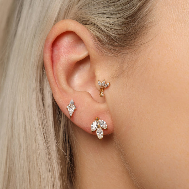 Cataleya 2 Piercing | 18K vergoldet