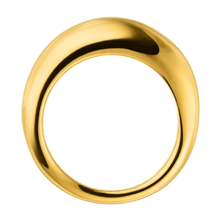 Duschsicherer Chunky Ring Gold aus Edelstahl