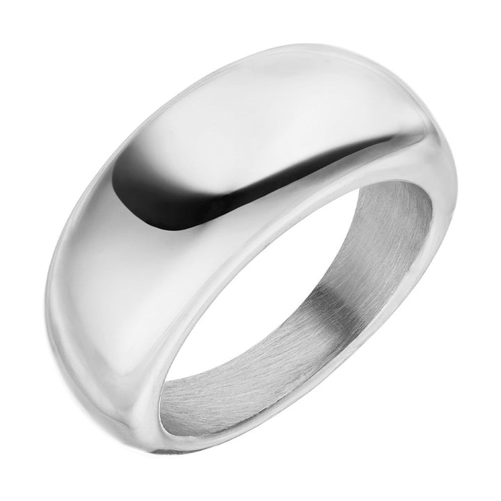 Wasserfester Chunky Ring Silber aus Edelstahl