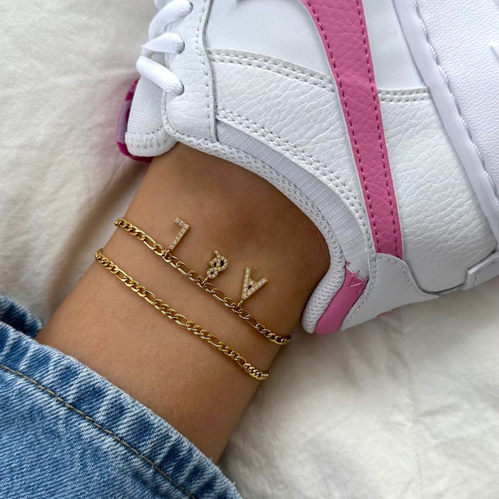 Classic anklet | 18K gold plated