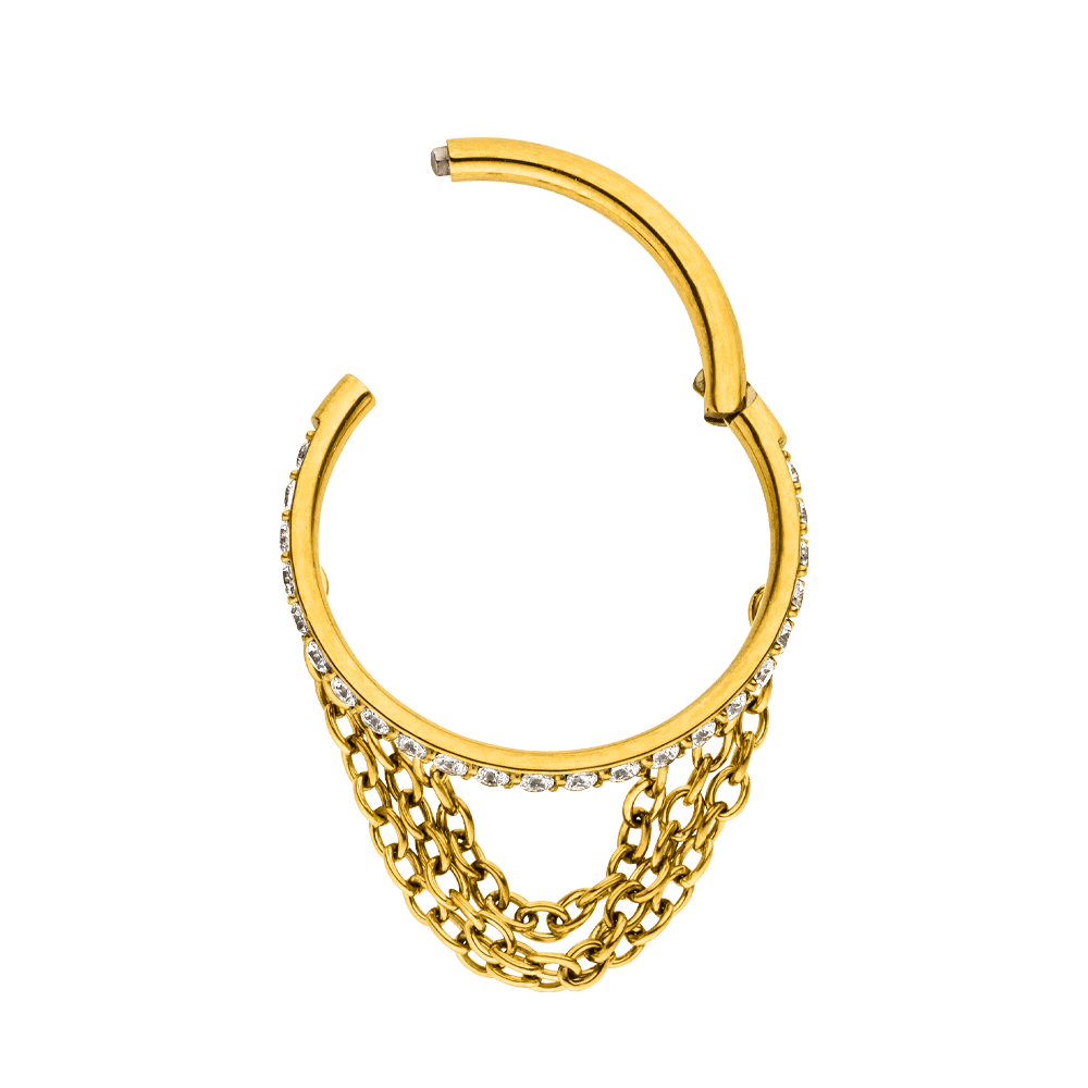 Titan Piercing Clicker Segmentring Conch wasserfest