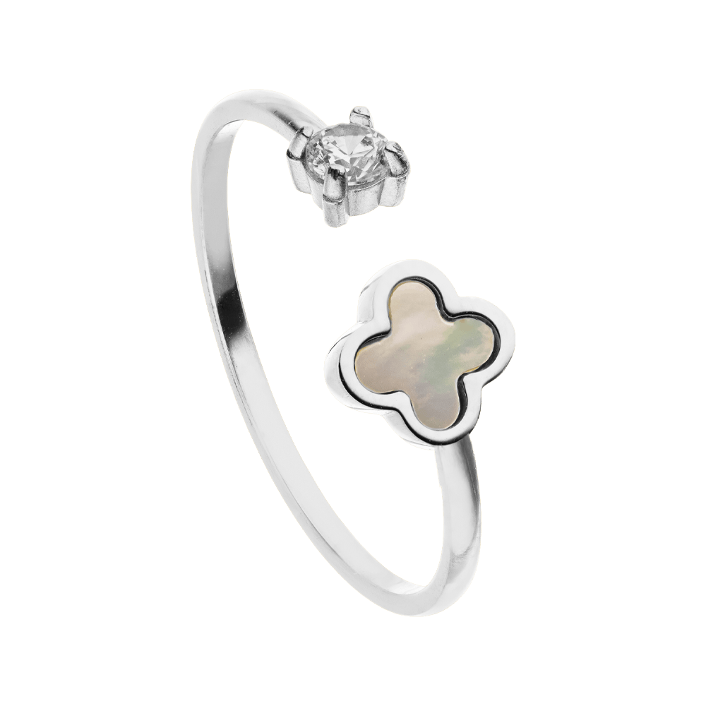 Clover Brilliant Ring | 18K vergoldet