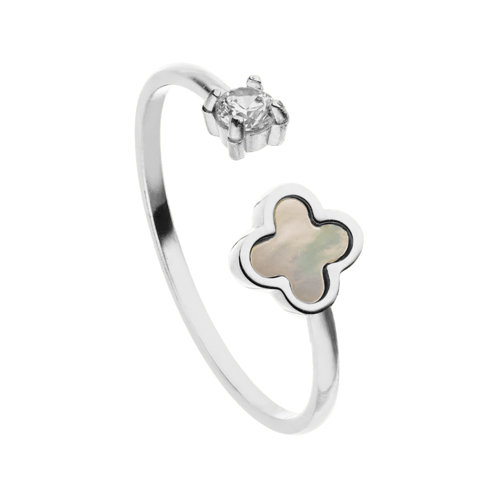 Clover Brilliant Ring | 18K vergoldet