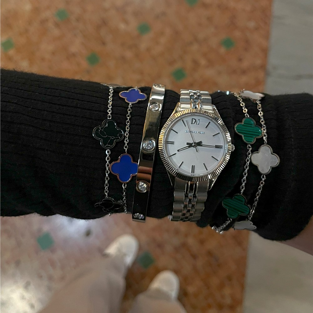 Clover Armbänder Kleeblätter Chirurgenstahl wasserfest