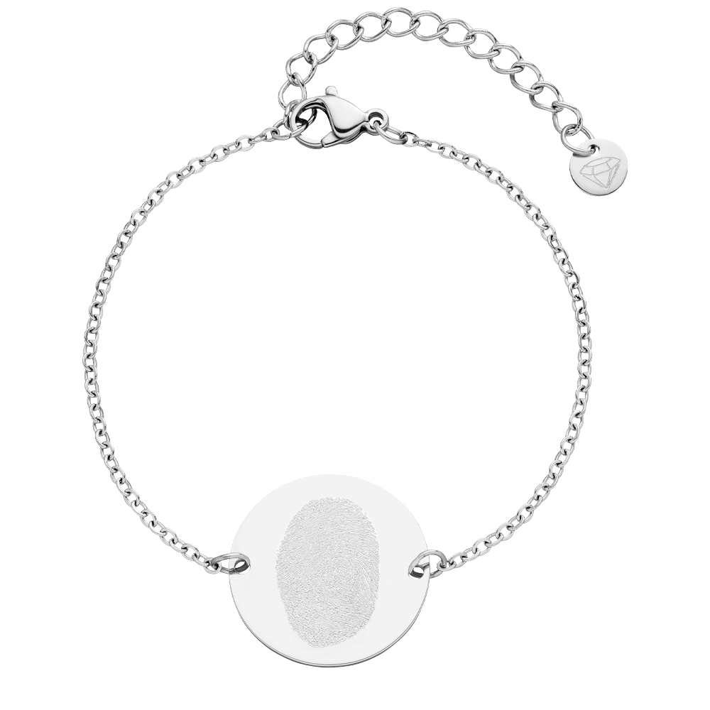 elegantes schmales personalisiertes Armband Hochglanz poliert