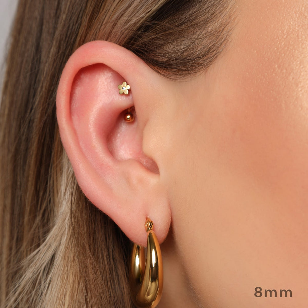 Blumen Rook Piercing Ohr