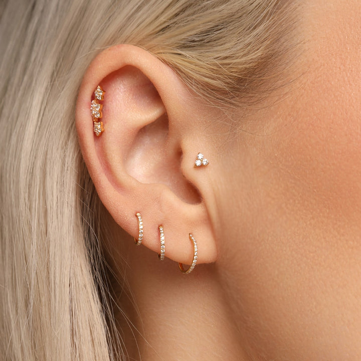 Mignon trois piercings | titane