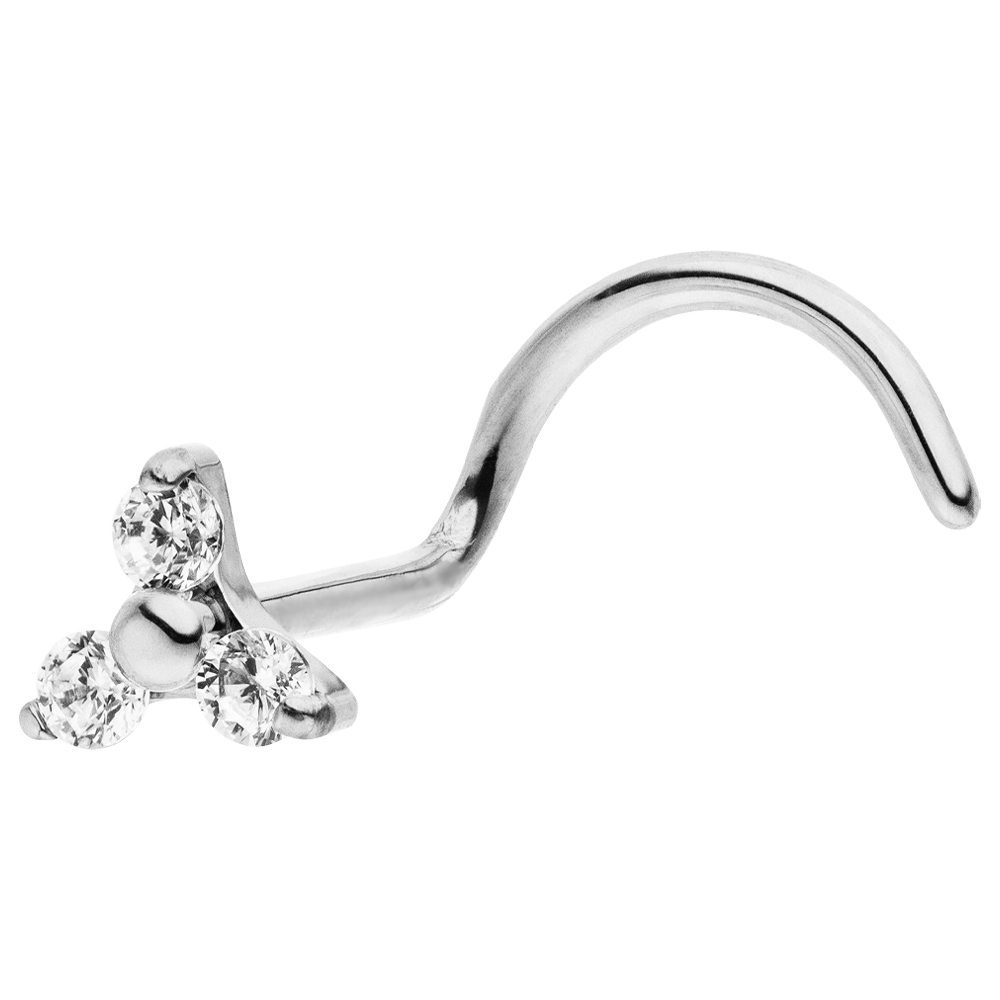 nasenpiercing silber titan wasserfest nickelfrei