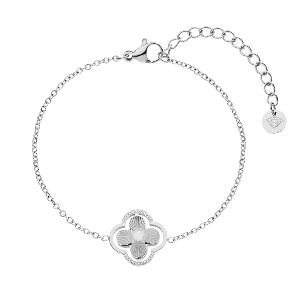 Double Clover Armband | 18K vergoldet