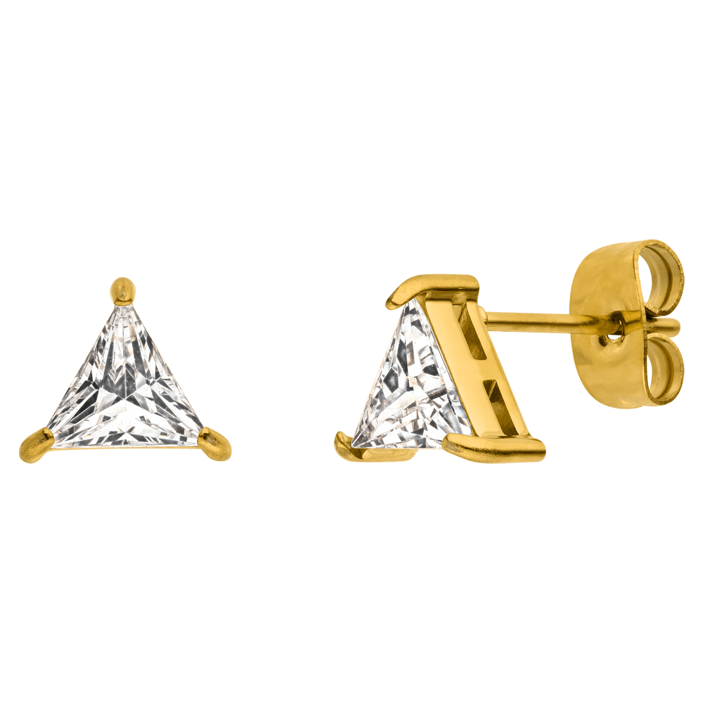 Elegante Triangle Ohrstecker hochwertiges Chirurgenstahl 